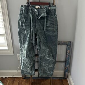 We the free Green velvet barrel jeans